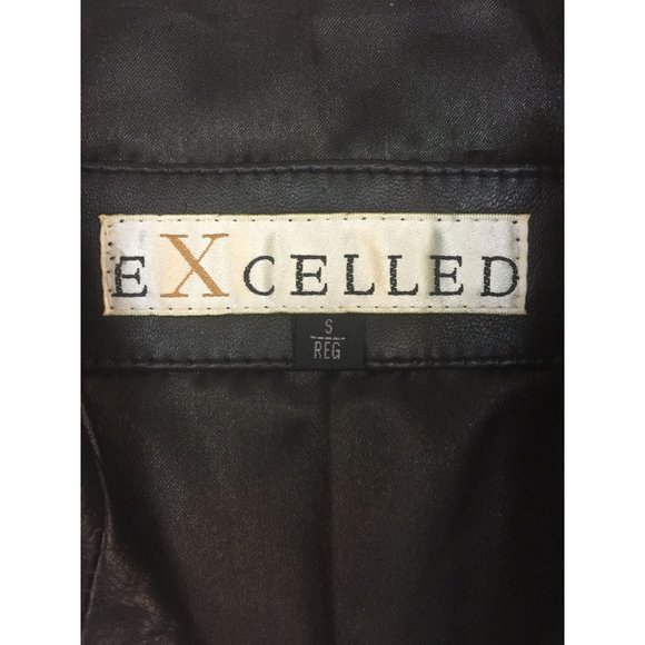 Women's Excelled Black Leather Jacket Size S - Picture 9 of 14